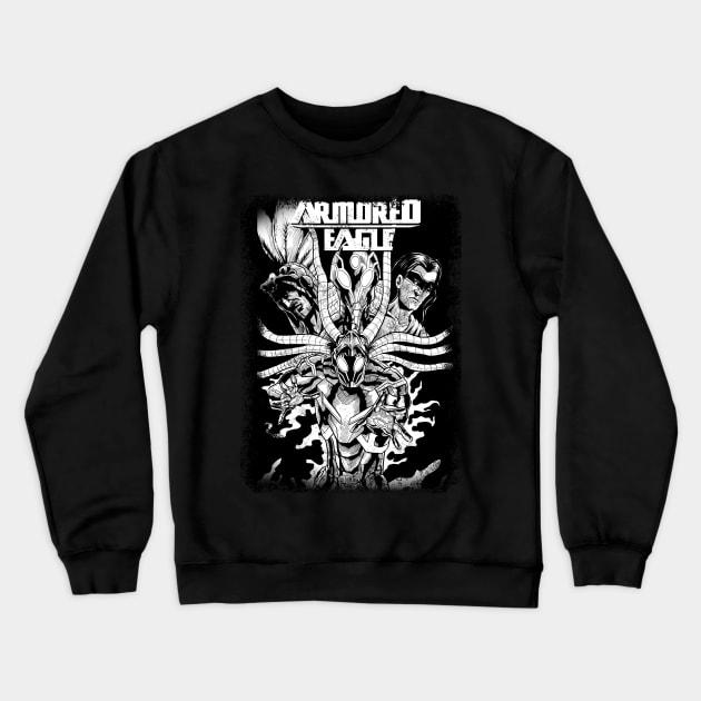 armored eagle inked shirt Crewneck Sweatshirt by carrillo_art_studios